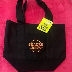 Trader Joe's Black Mini Tote Bag